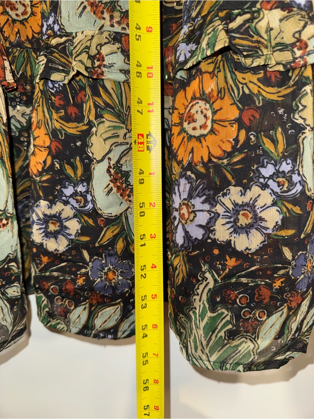 12th Tribe Black Floral Deep V-Neck Tiered Maxi Dress, Large, NWT - Picture 5 of 15